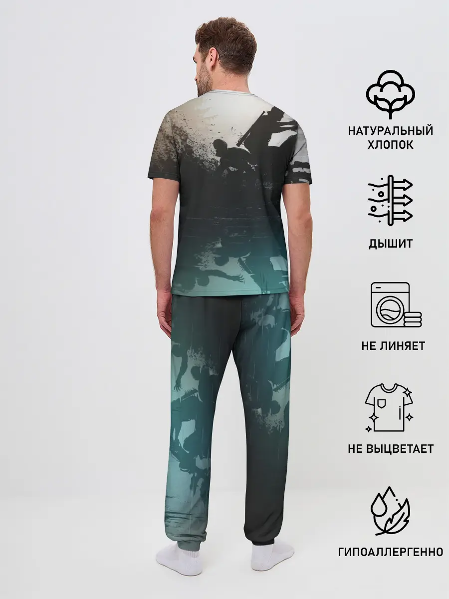 Мужская пижама с брюками / Days gone отражение Дикона
