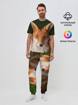 Мужская пижама с брюками / Лисица