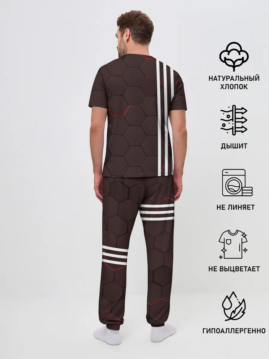 Мужская пижама с брюками / МАНЧЕСТЕР / MANCHESTER / ПЛИТЫ