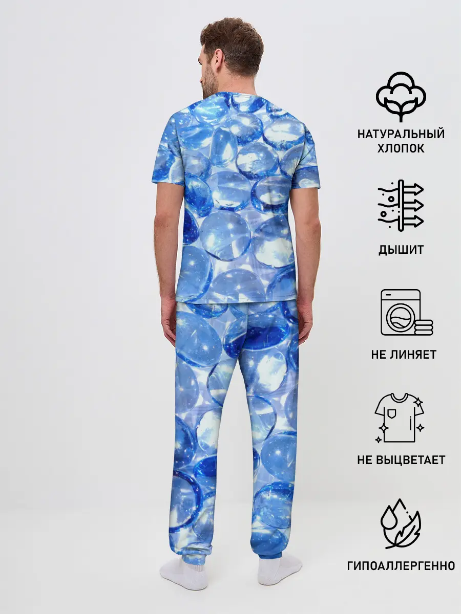 Мужская пижама с брюками / Абстракция