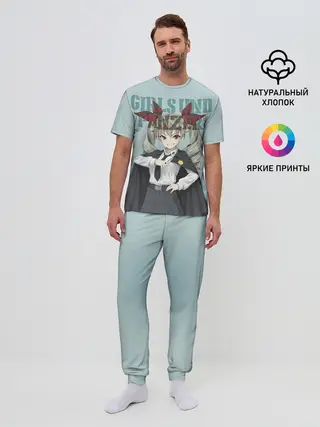 Мужская пижама с брюками / Girls und Panzer