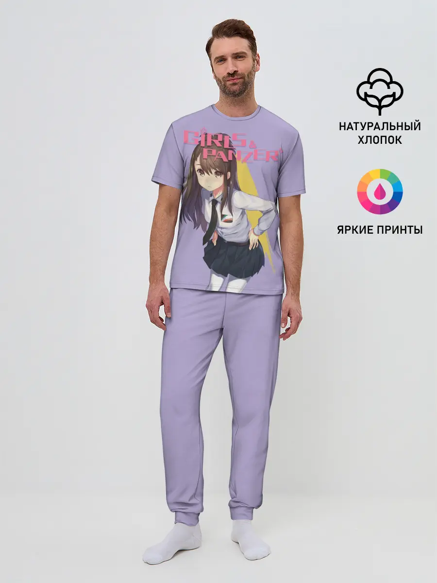 Мужская пижама с брюками / Девушки и Танки