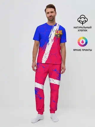Мужская пижама с брюками / FC BARCELONA / ФК БАРСЕЛОНА