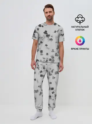 Мужская пижама с брюками / Медузы