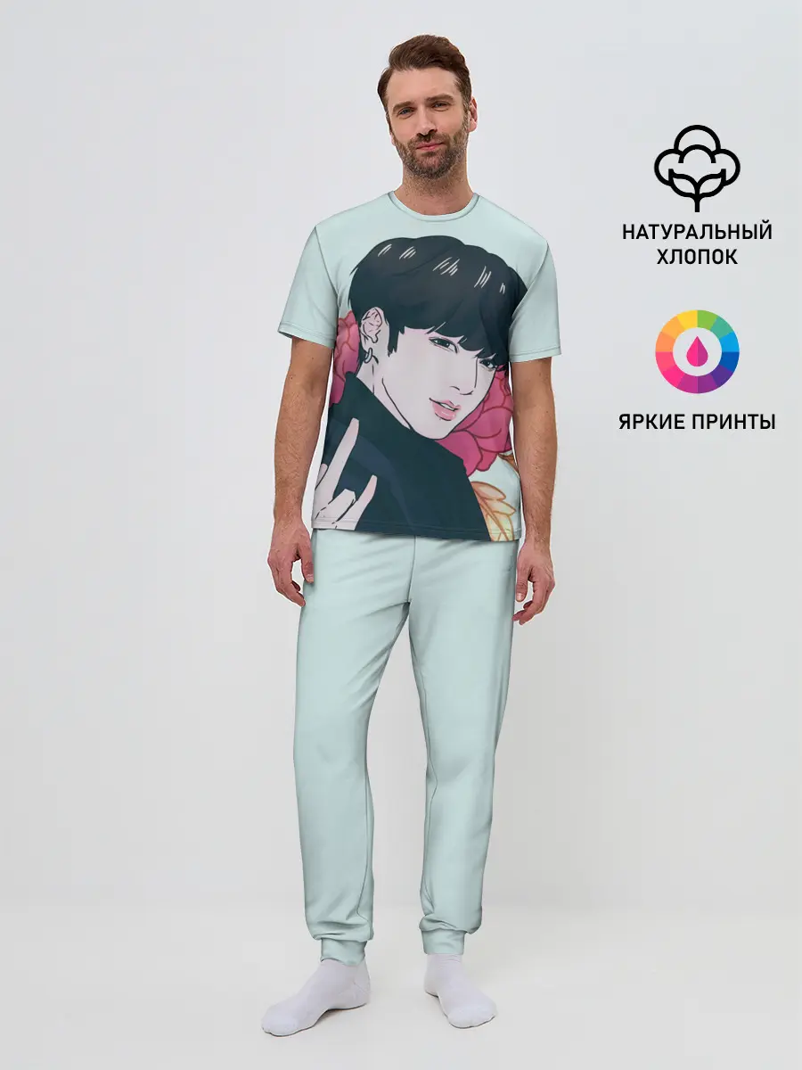 Мужская пижама с брюками / Мин Юнги