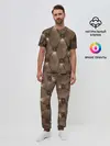 Мужская пижама с брюками / КоЖа в ромбиках