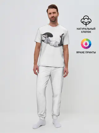 Мужская пижама с брюками / Tall Vampire Lady. RE