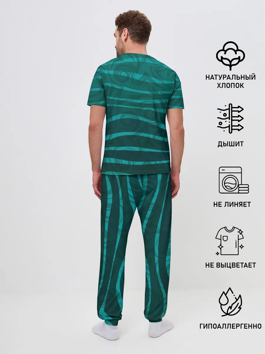 Мужская пижама с брюками / Рыбка Hello