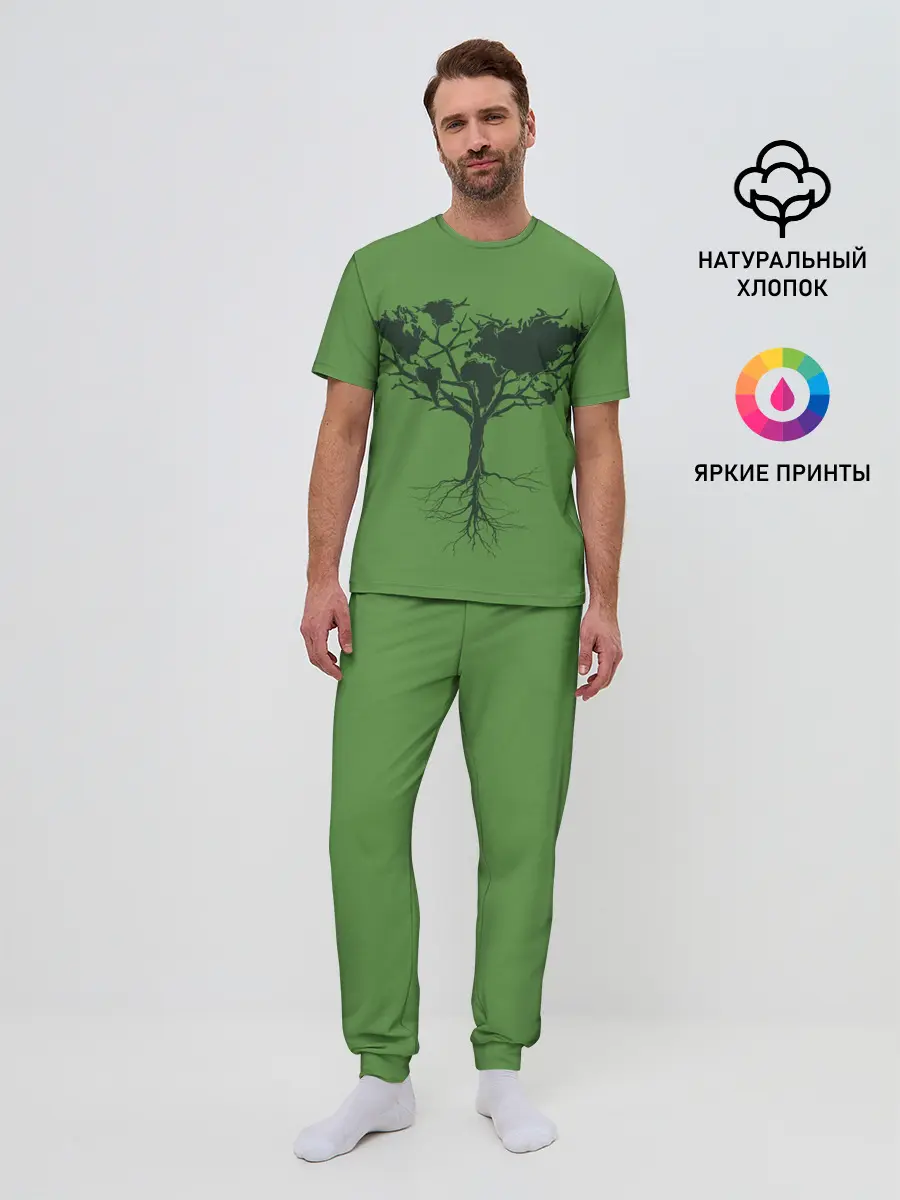 Мужская пижама с брюками / Древо Мира