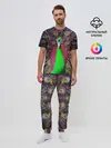 Мужская пижама с брюками / Оперение Павлина