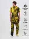Мужская пижама с брюками / Желтый Неоновый Дым