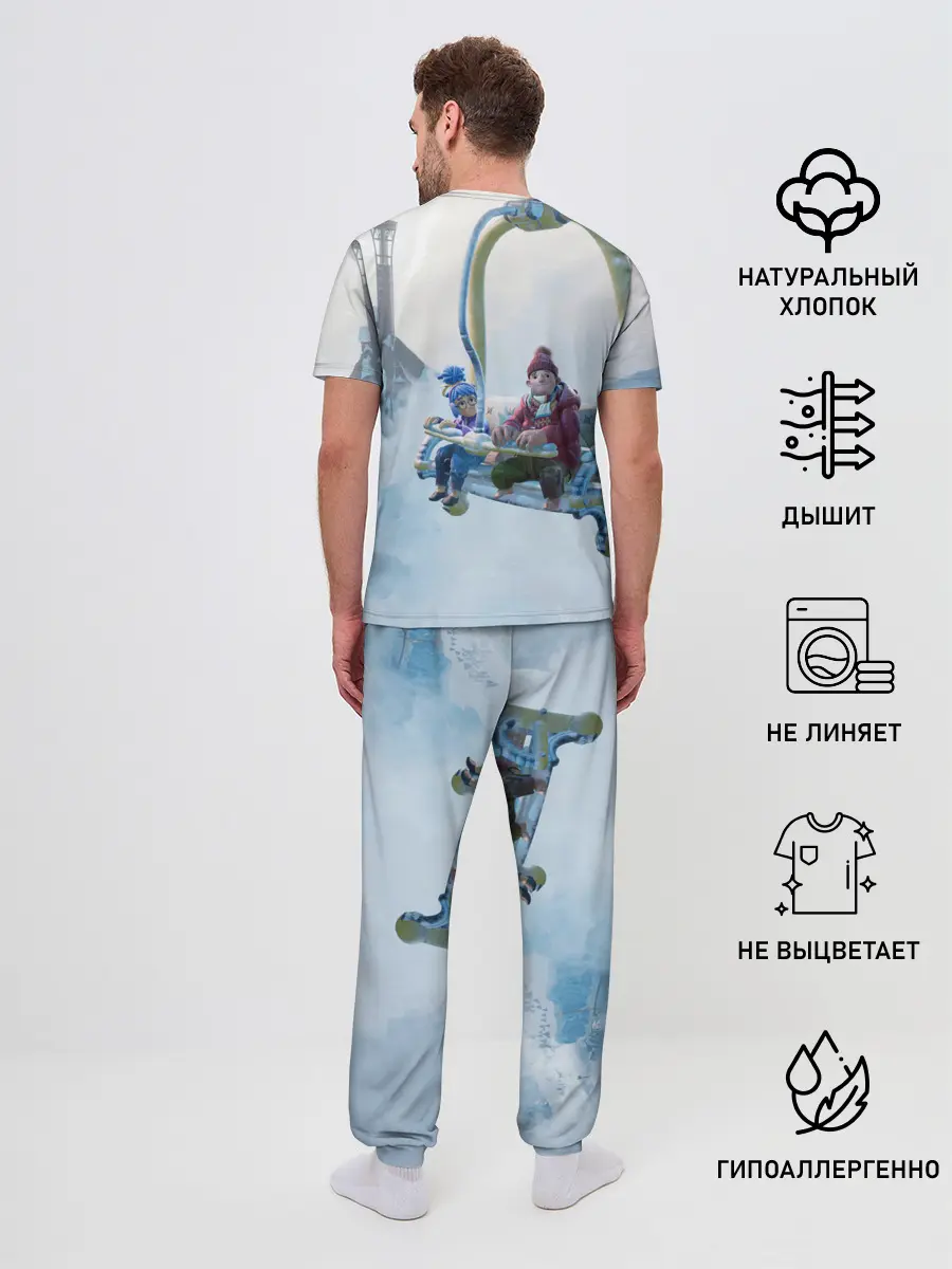 Мужская пижама с брюками / It Takes Two Коди и Мэй