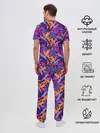 Мужская пижама с брюками / Тропические листья