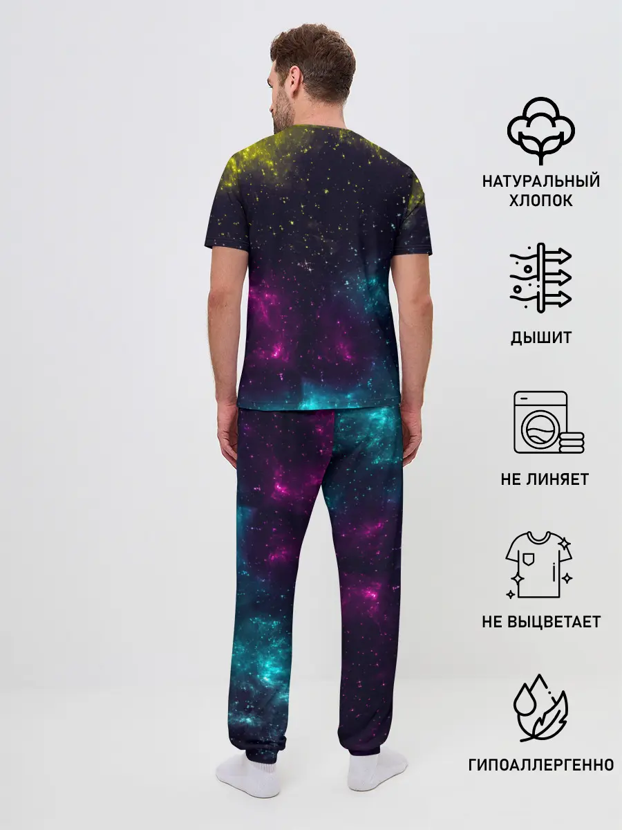 Мужская пижама с брюками / Космический Луффи One Piece