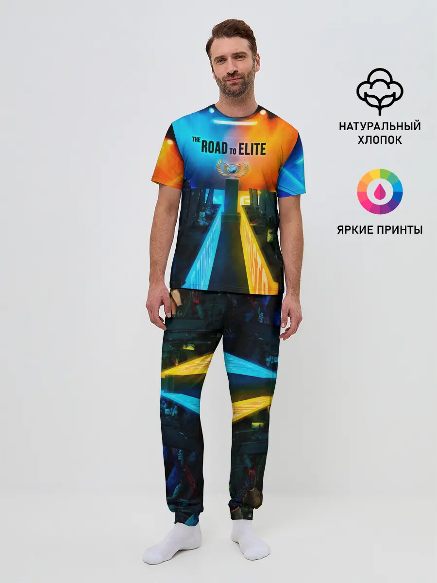Мужская пижама с брюками / Road to global elite