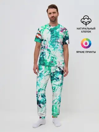 Мужская пижама с брюками / Берюза Морской