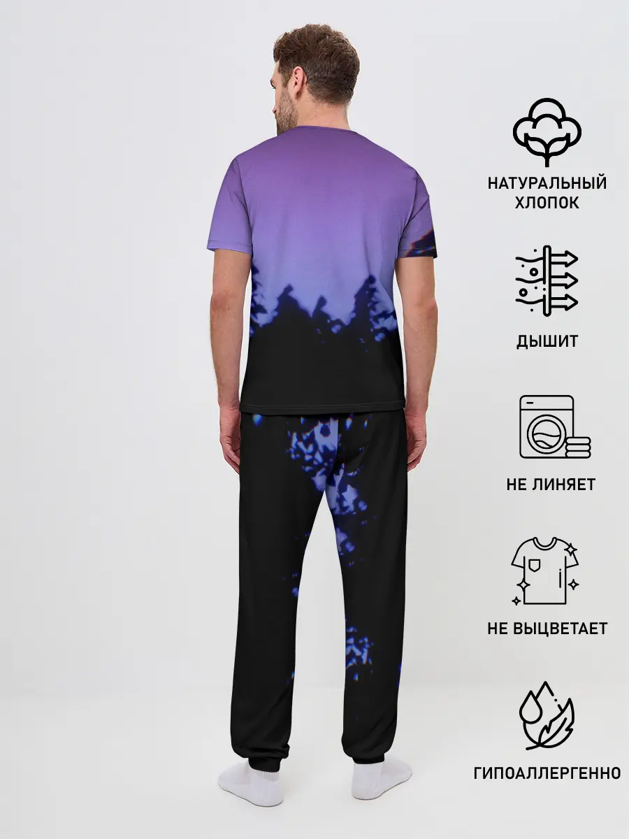 Мужская пижама с брюками / СИРЕНОГОЛОВЫЙ ГЛИТЧ