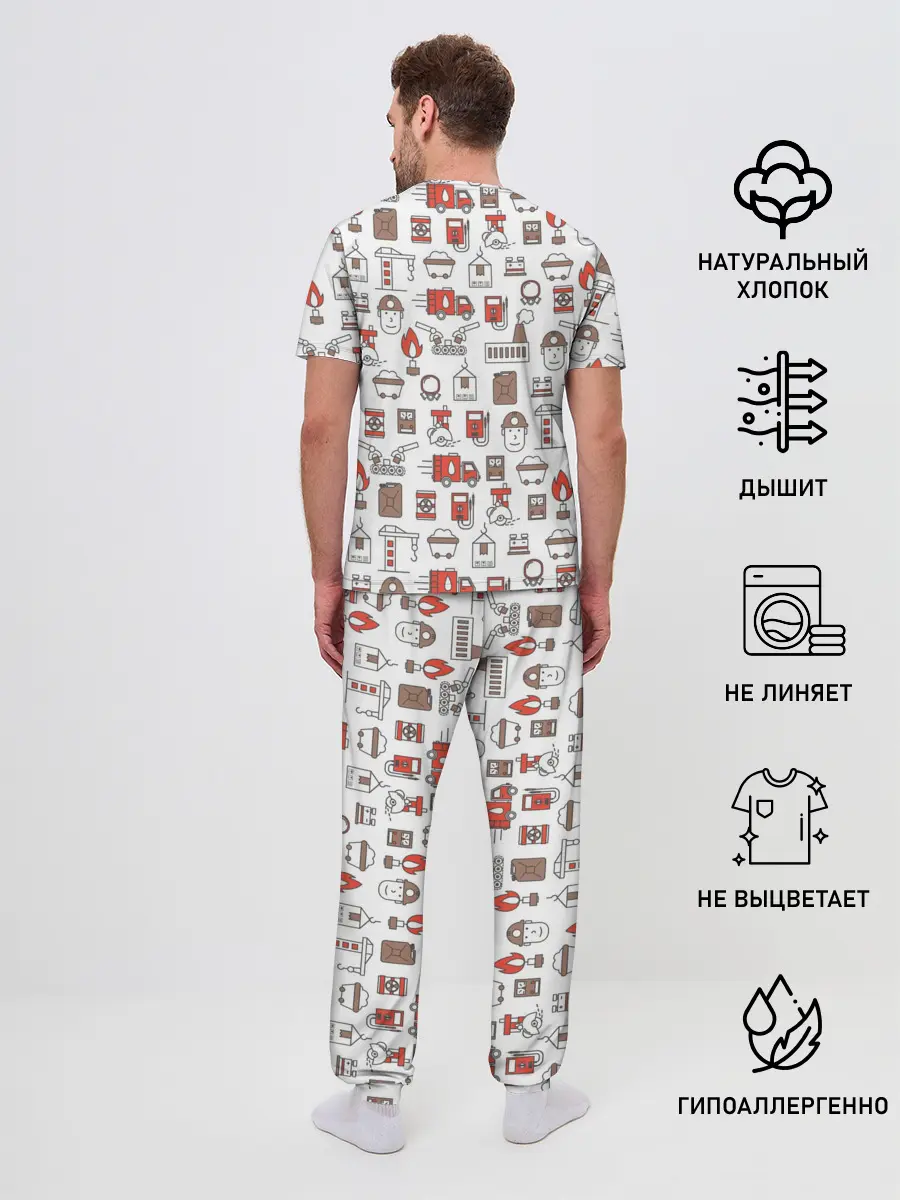 Мужская пижама с брюками / Металлург