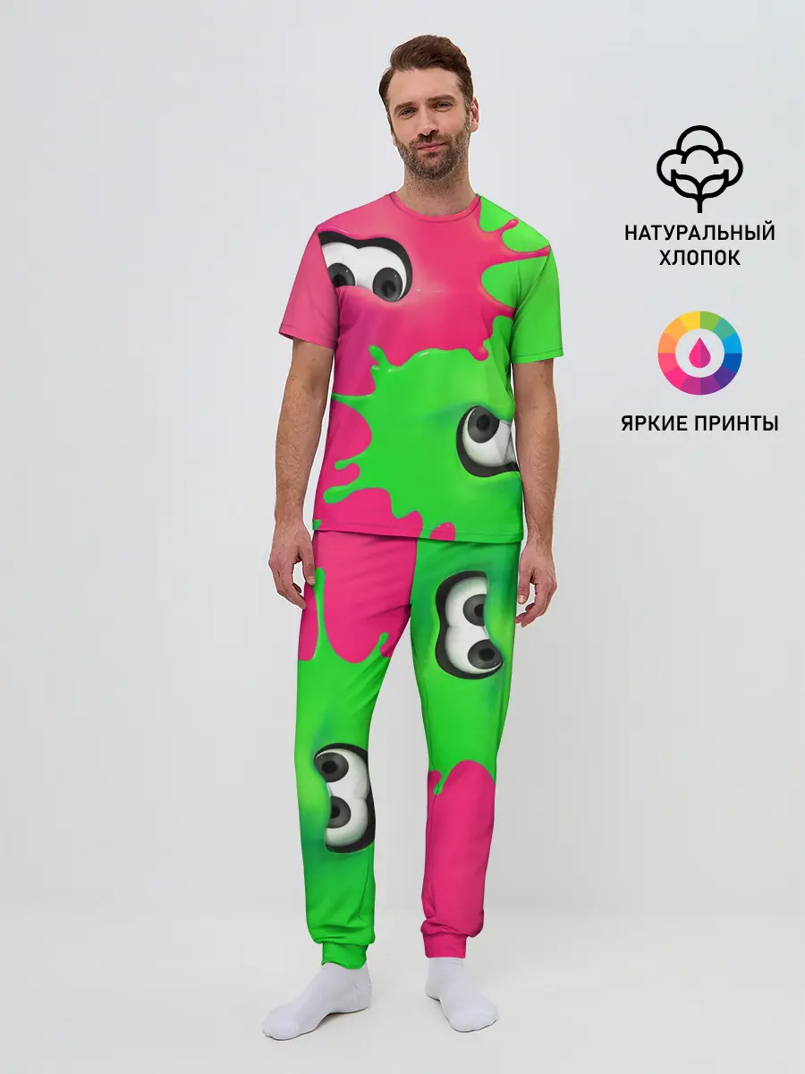 Мужская пижама с брюками / Splatoon