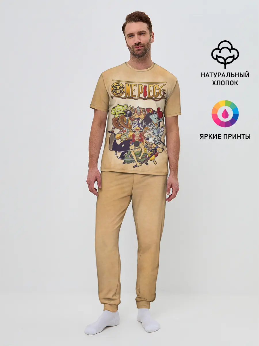 Мужская пижама с брюками / Пираты Соломенной Шляпы | One Piece