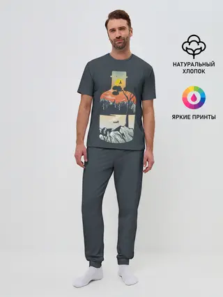 Мужская пижама с брюками / Философия