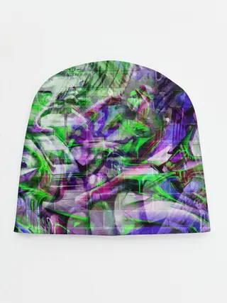 Детская шапка / Граффити на стене