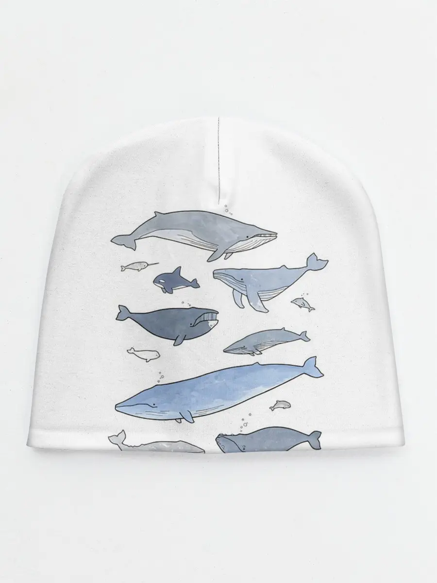 Детская шапка / киты