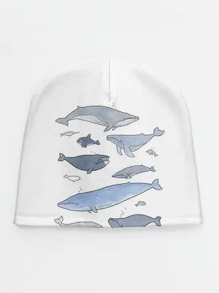 Детская шапка / киты