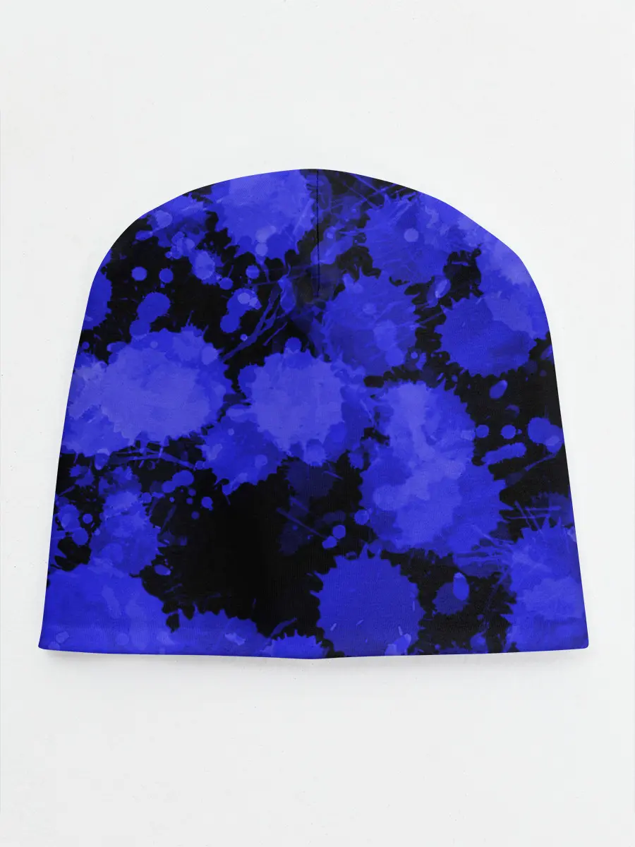 Детская шапка / Синие Кляксы