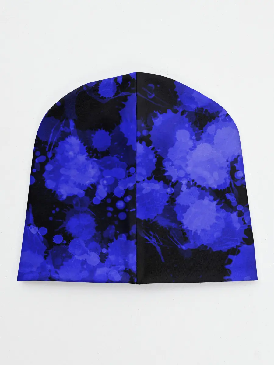 Детская шапка / Синие Кляксы