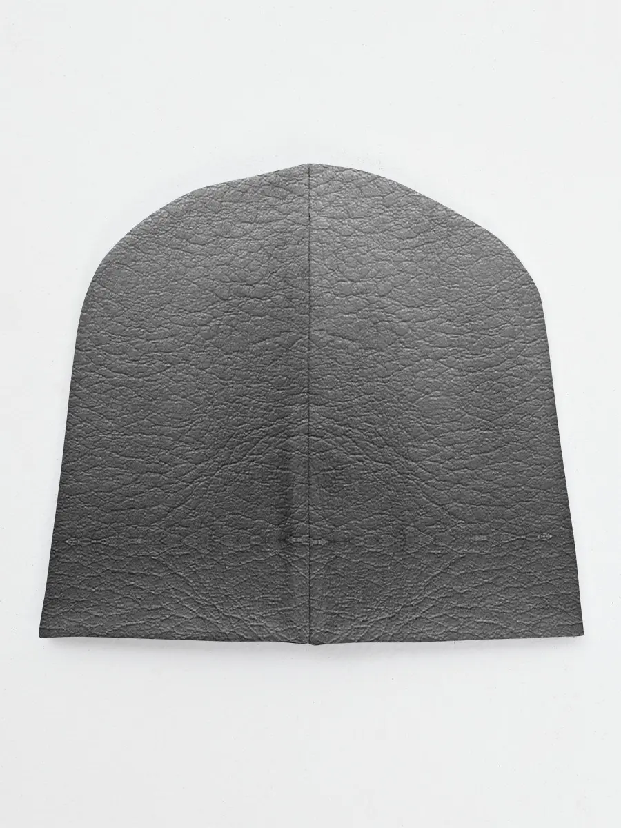 Детская шапка / Черно-Серая Кожа