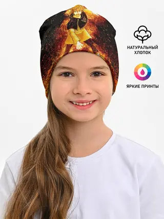 Детская шапка / Чёрный клевер Аста в огне