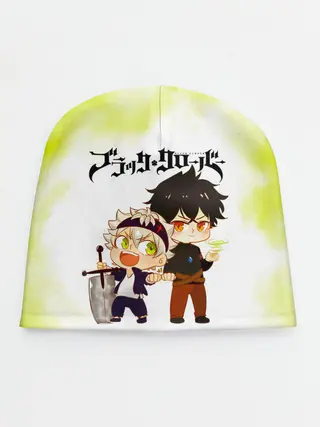 Детская шапка / Аста и Юно Чёрный клевер