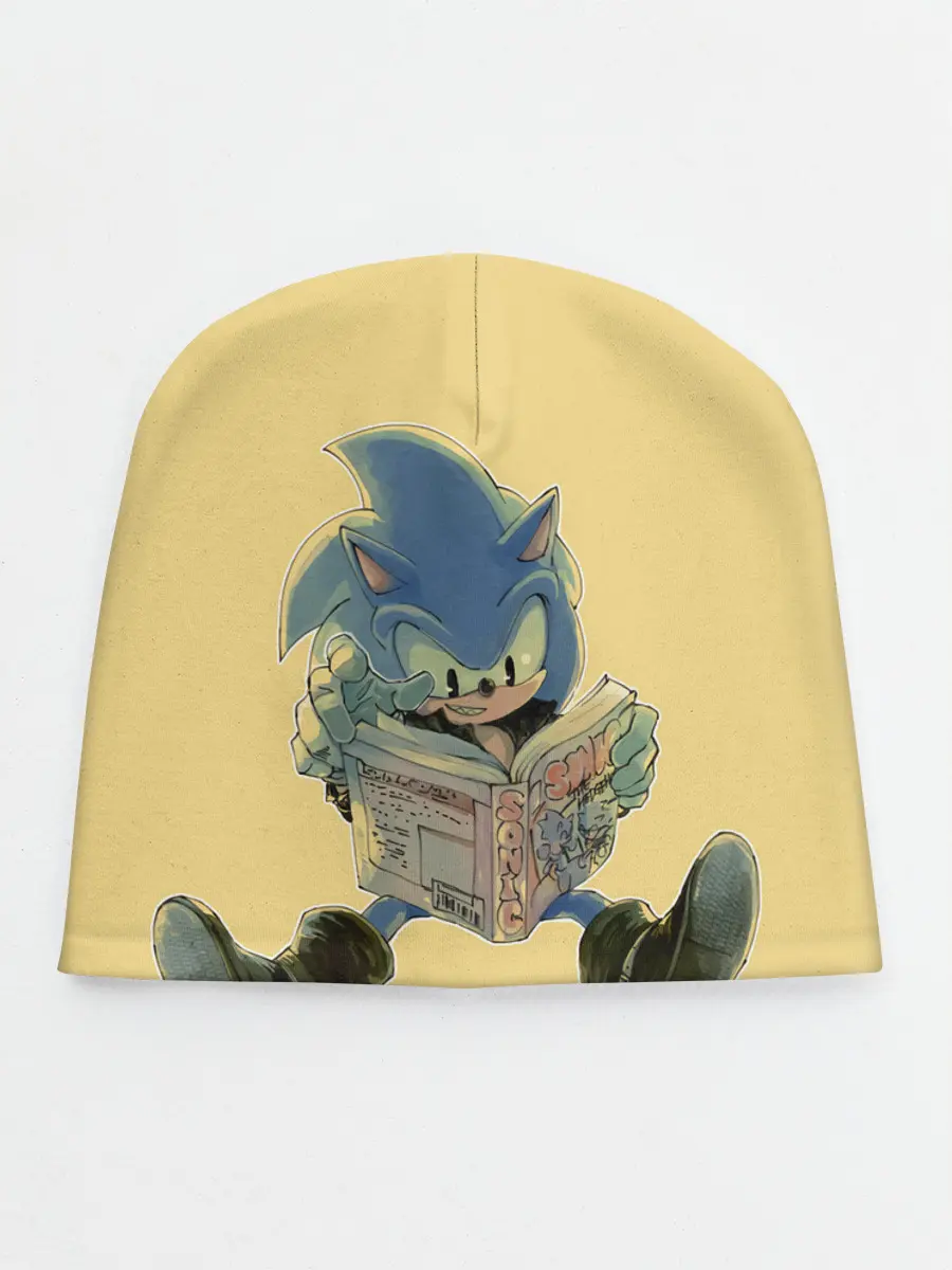 Детская шапка / Соник с книжкой