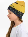 Детская шапка / Чёрный клевер Аста желтый