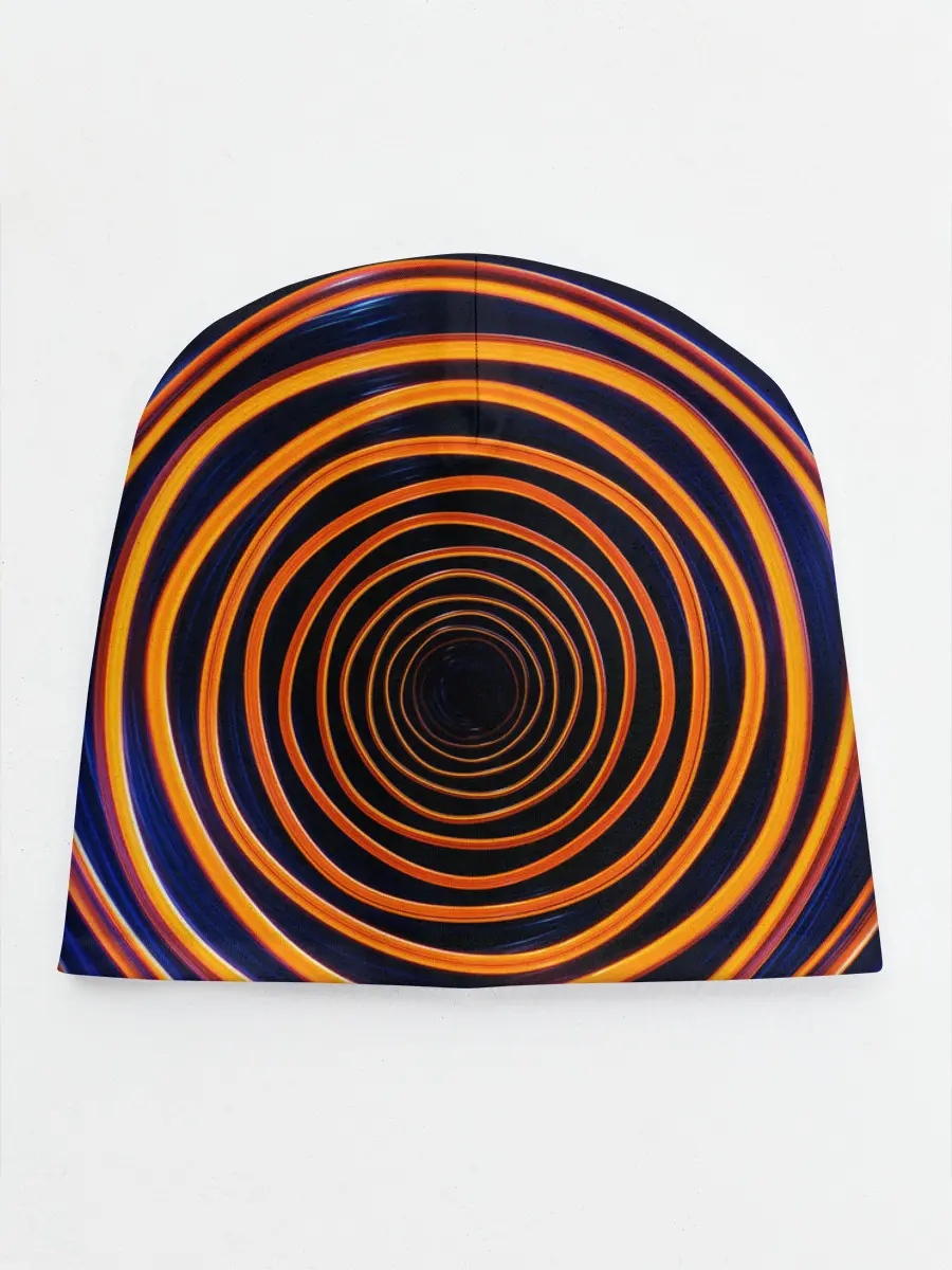 Детская шапка / Круги неоновые