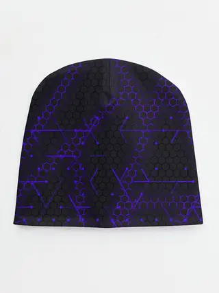 Детская шапка / СТАЛЬНЫЕ СОТЫ - НЕОН.ГЕОМЕТРИЯ