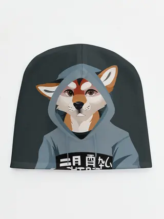 Детская шапка / Furry fox