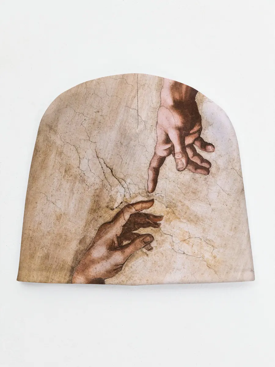 Детская шапка / Микеланджело сотворение Адама