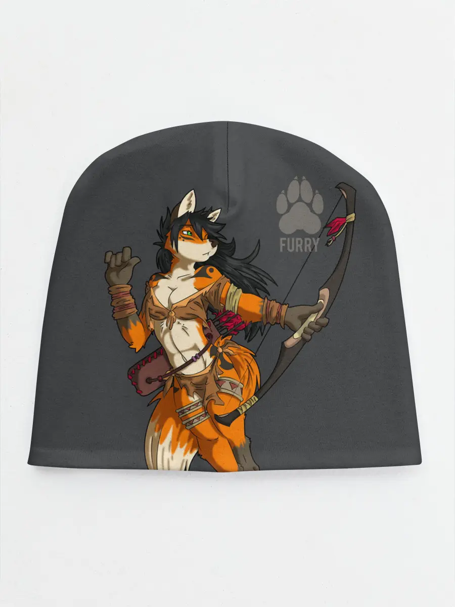 Детская шапка / Furry fox
