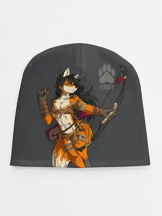 Детская шапка / Furry fox