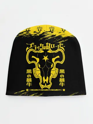 Детская шапка / Черные быки Чёрный клевер