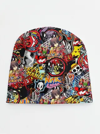 Детская шапка / Логотипы Аниме Мультиков