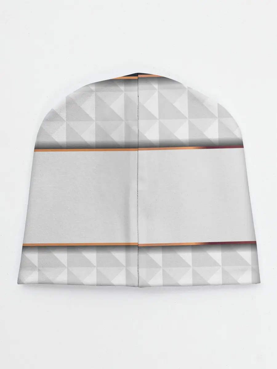 Детская шапка / White 3d lines
