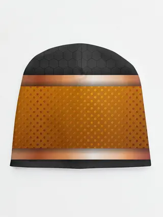 Детская шапка / 3d gold / black