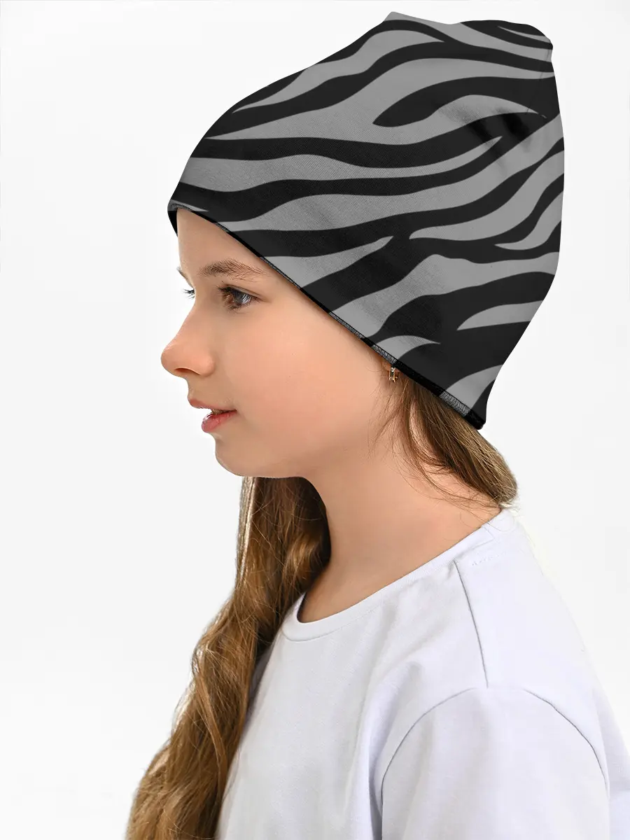 Детская шапка / Камуфляж Зебра