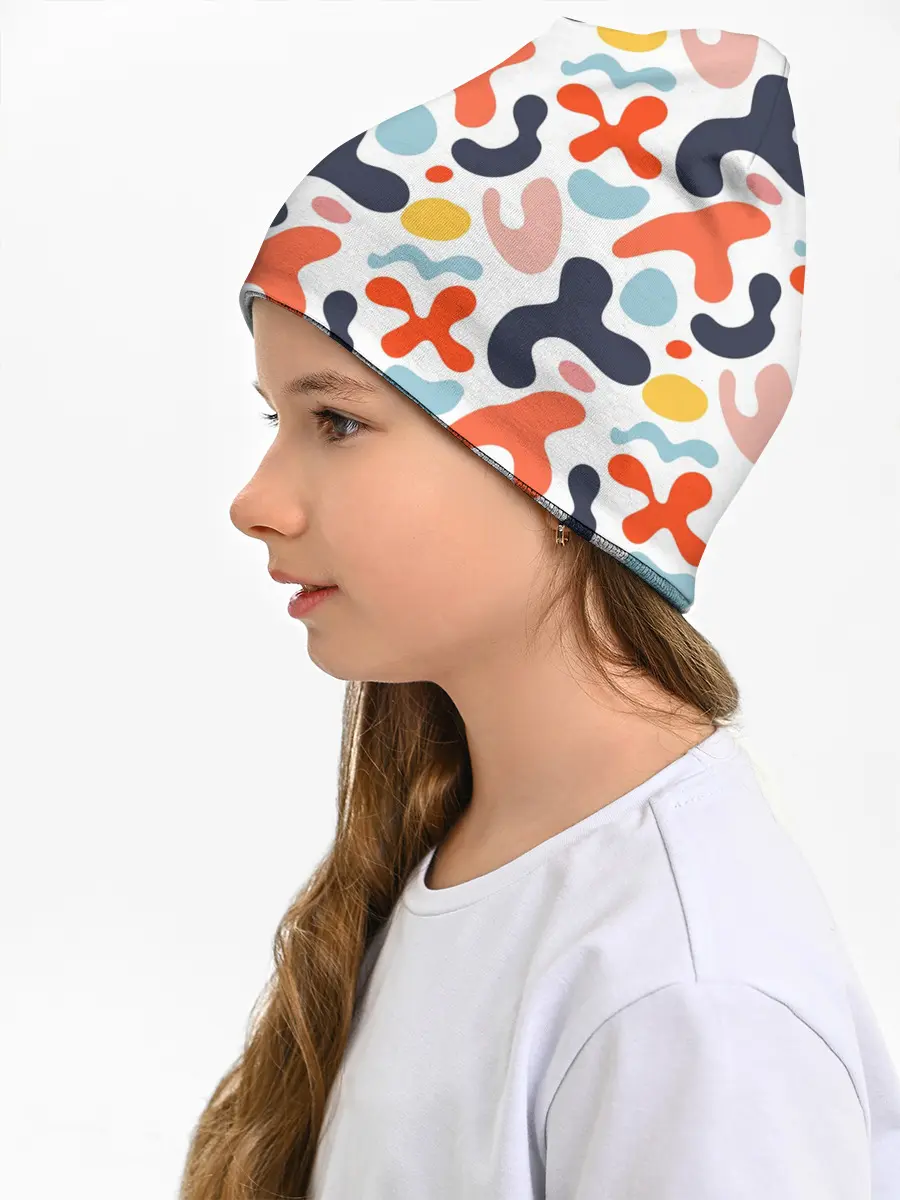 Детская шапка / Абстрактные цветные пятна