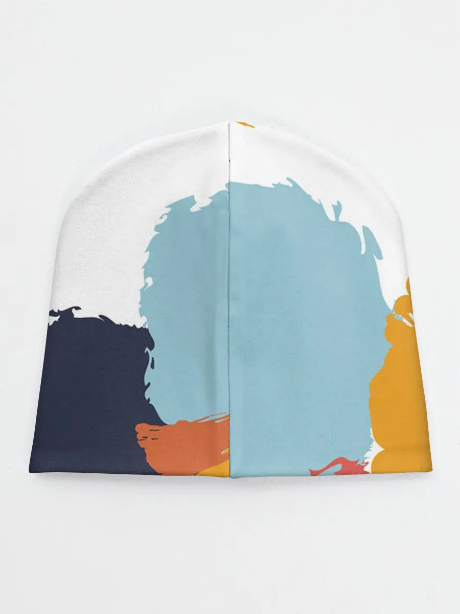 Детская шапка / Цветные пятна, мазки кистью