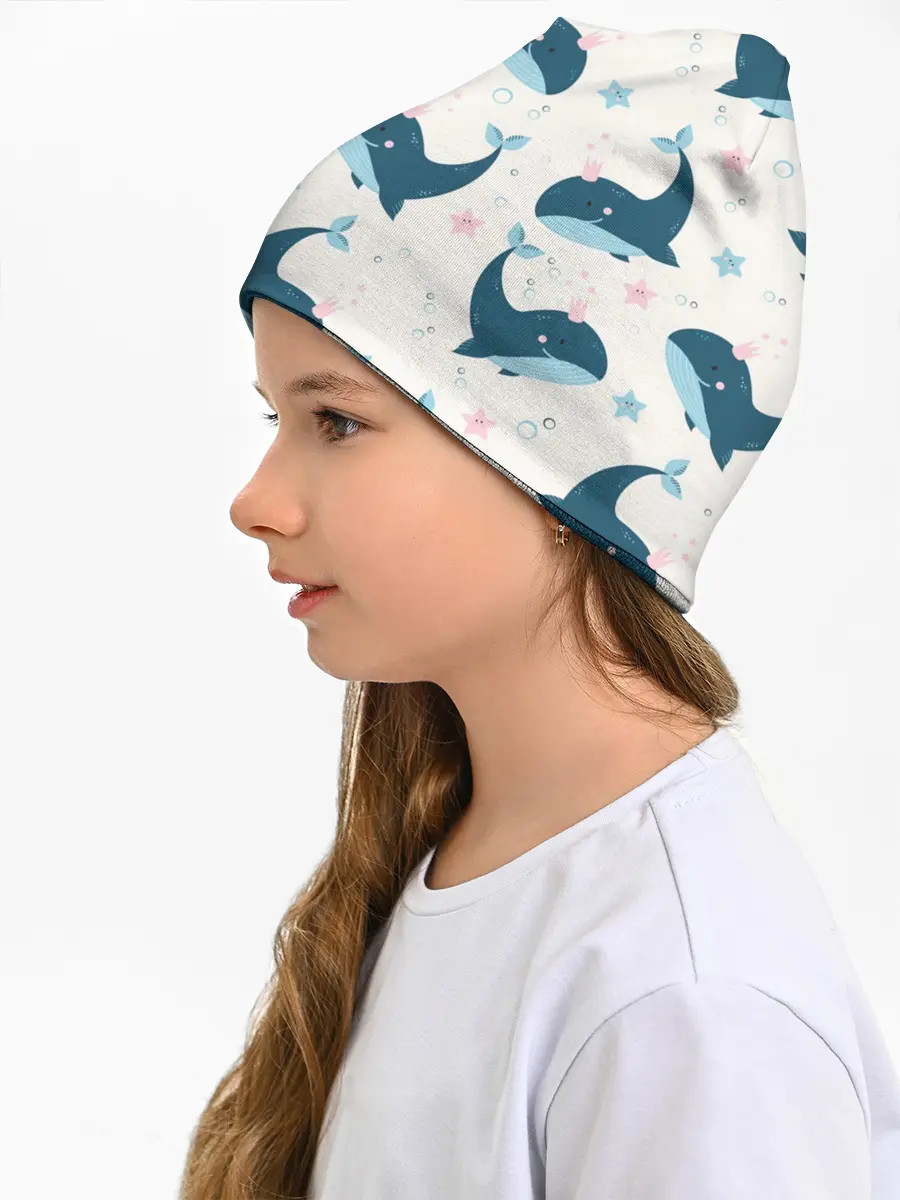 Детская шапка / Киты