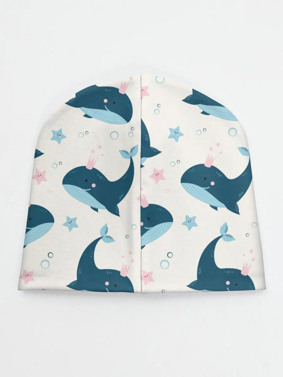 Детская шапка / Киты